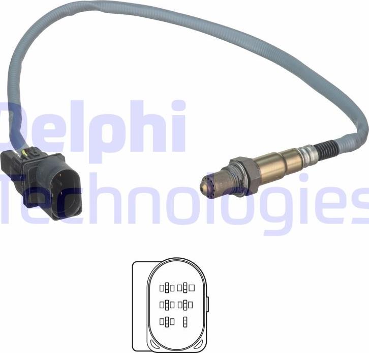 Delphi ES20549-12B1 - Lamda-sonda www.parts5.com