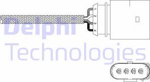 Delphi ES20338-12B1 - Лямбда-зонд, датчик кислорода www.parts5.com