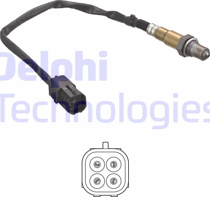 Delphi ES21075-12B1 - Sonda Lambda www.parts5.com