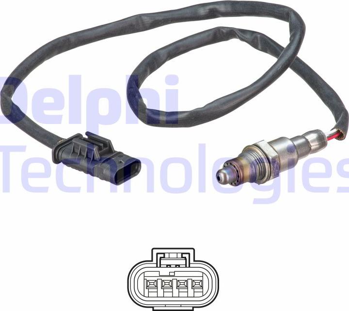 Delphi ES21198-12B1 - Lambda Sensor parts5.com