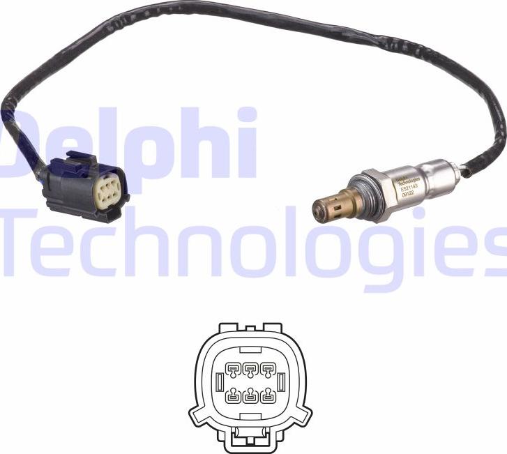 Delphi ES21143-12B1 - Lambda sonda www.parts5.com