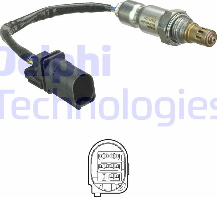 Delphi ES21106-12B1 - Lambda Sensor www.parts5.com