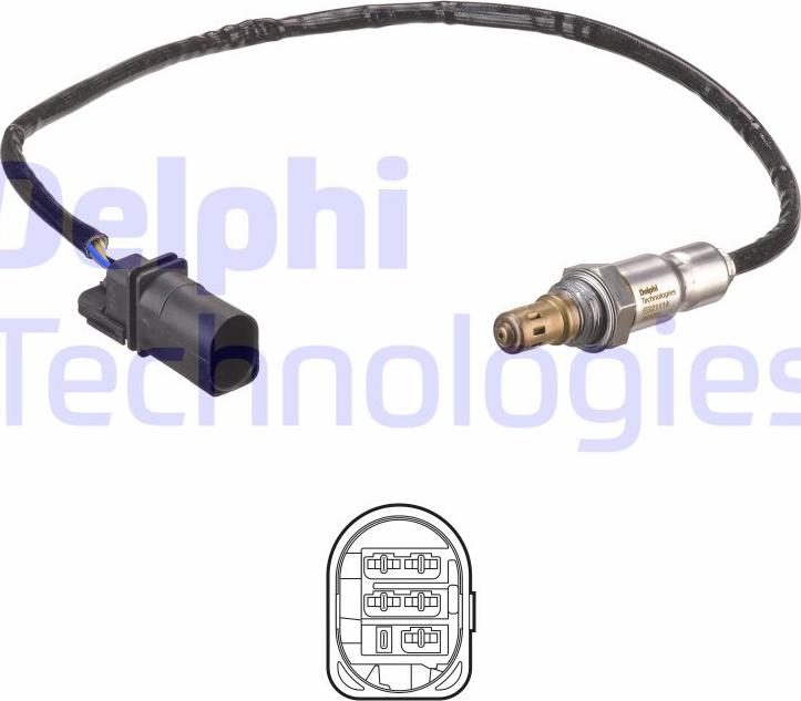 Delphi ES21114-12B1 - Ламбда-сонда www.parts5.com