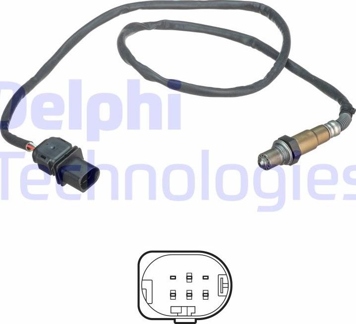 Delphi ES21110-12B1 - Lamda-sonda www.parts5.com