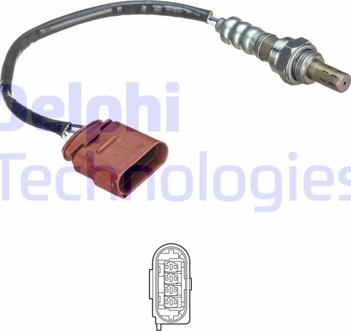 Delphi ES21186-12B1 - Lambda Sensor parts5.com