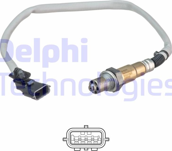 Delphi ES21331-12B1 - Lambda-sonda www.parts5.com