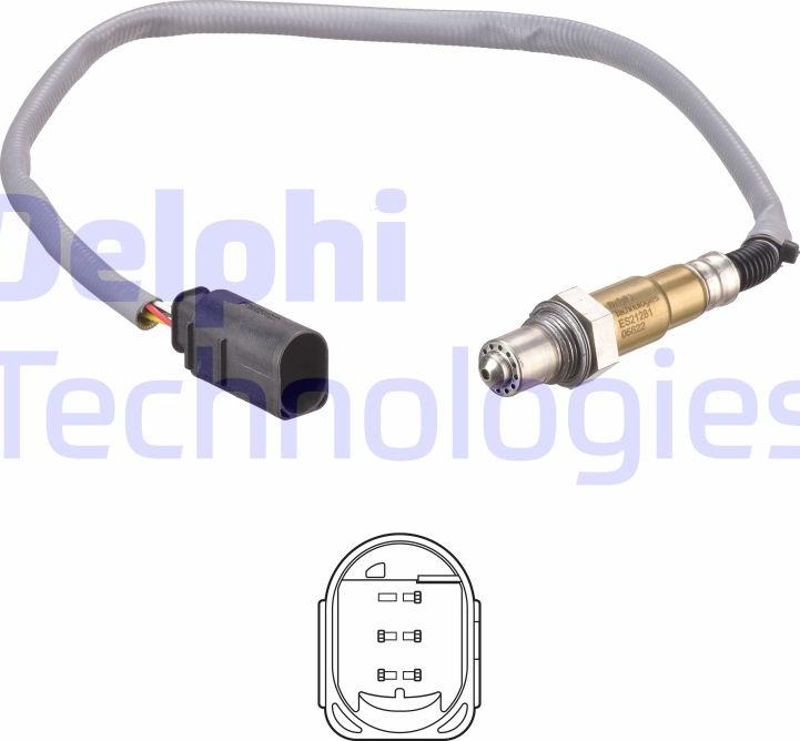 Delphi ES21281-12B1 - Lambda Sensor www.parts5.com