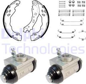 Delphi KP1146 - Set saboti frana www.parts5.com