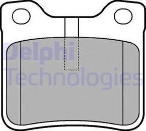 Delphi LP991 - Bremsbelagsatz, Scheibenbremse www.parts5.com