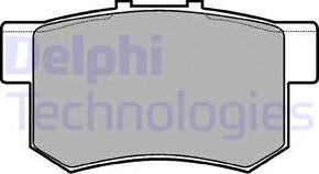 Delphi LP948 - Тормозные колодки, дисковые, комплект www.parts5.com