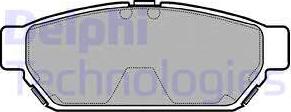 Delphi LP968 - Komplet zavornih oblog, ploscne (kolutne) zavore www.parts5.com