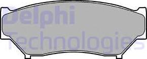 Delphi LP967 - Brake Pad Set, disc brake www.parts5.com