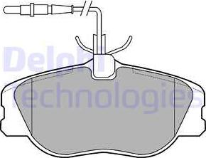 Delphi LP909 - Brake Pad Set, disc brake www.parts5.com