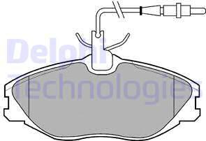 Delphi LP986 - Piduriklotsi komplekt,ketaspidur parts5.com