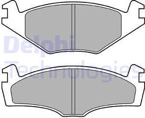 Delphi LP979 - Fékbetétkészlet, tárcsafék www.parts5.com