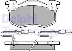 Delphi LP491 - Комплект спирачно феродо, дискови спирачки www.parts5.com