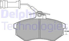 Delphi LP444 - Комплект спирачно феродо, дискови спирачки www.parts5.com