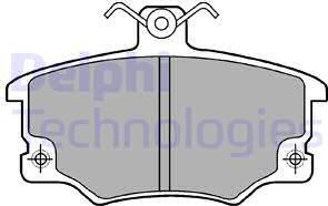 Delphi LP459 - Sada brzdových destiček, kotoučová brzda www.parts5.com