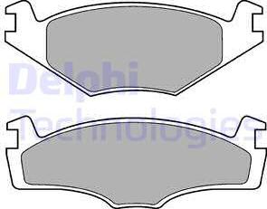 Delphi LP421 - Bremsbelagsatz, Scheibenbremse www.parts5.com