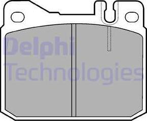 Delphi LP427 - Fékbetétkészlet, tárcsafék www.parts5.com