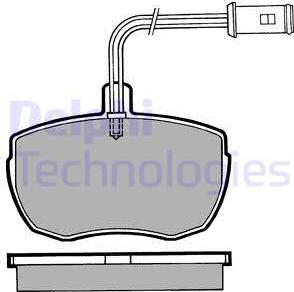 Delphi LP471 - Тормозные колодки, дисковые, комплект www.parts5.com