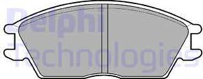 Delphi LP593 - Brake Pad Set, disc brake www.parts5.com