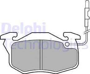 Delphi LP696 - Тормозные колодки, дисковые, комплект www.parts5.com