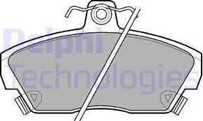 Delphi LP618 - Brake Pad Set, disc brake parts5.com