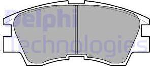 Delphi LP633 - Brake Pad Set, disc brake parts5.com