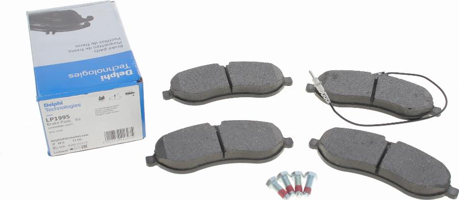 Delphi LP1995 - Brake Pad Set, disc brake www.parts5.com