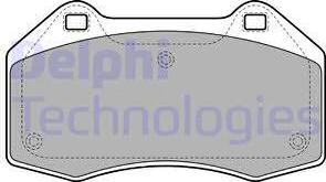 Delphi LP1940 - Brake Pad Set, disc brake www.parts5.com