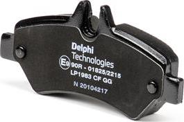 Delphi LP1983 - Brake Pad Set, disc brake www.parts5.com