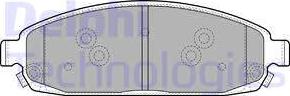 Delphi LP1931 - Brake Pad Set, disc brake www.parts5.com