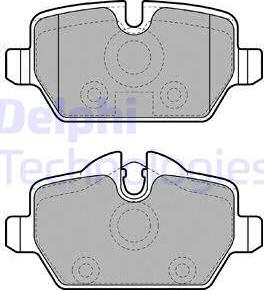 Delphi LP1924 - Komplet zavornih oblog, ploscne (kolutne) zavore parts5.com