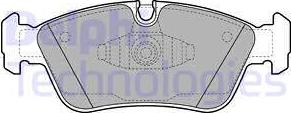 Delphi LP1925 - Тормозные колодки, дисковые, комплект www.parts5.com