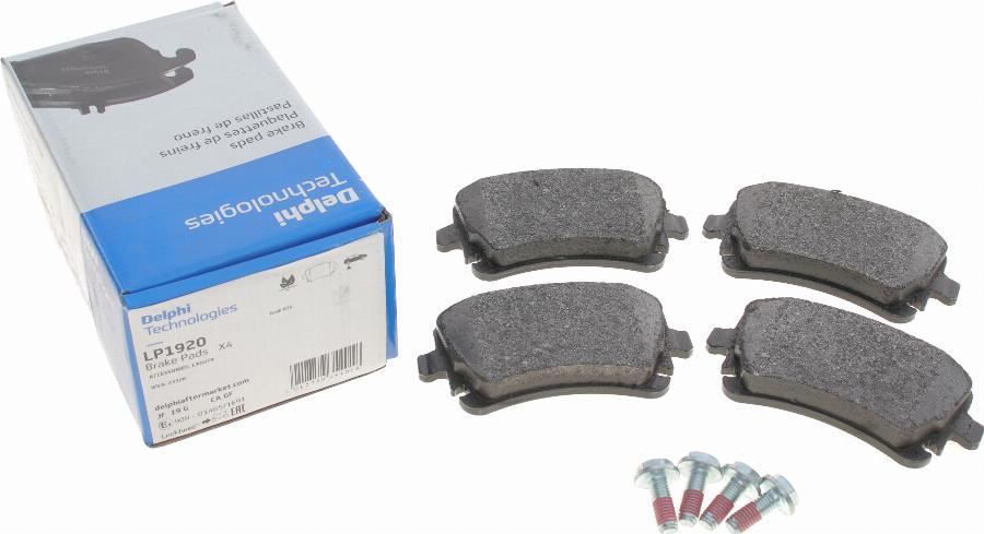 Delphi LP1920 - Brake Pad Set, disc brake www.parts5.com