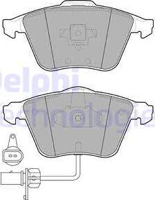 Delphi LP1922 - Тормозные колодки, дисковые, комплект www.parts5.com