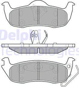 Delphi LP1975 - Тормозные колодки, дисковые, комплект www.parts5.com