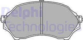 Delphi LP1440 - Brake Pad Set, disc brake www.parts5.com