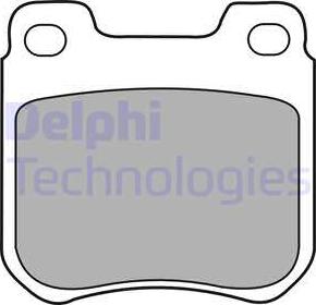 Delphi LP1441 - Тормозные колодки, дисковые, комплект www.parts5.com