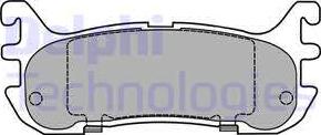 Delphi LP1452 - Brake Pad Set, disc brake www.parts5.com