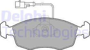 Delphi LP1416 - Set placute frana,frana disc www.parts5.com