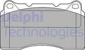 Delphi LP1422 - Тормозные колодки, дисковые, комплект www.parts5.com