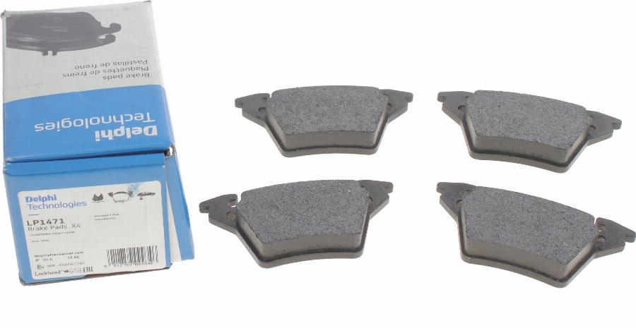 Delphi LP1471 - Brake Pad Set, disc brake parts5.com