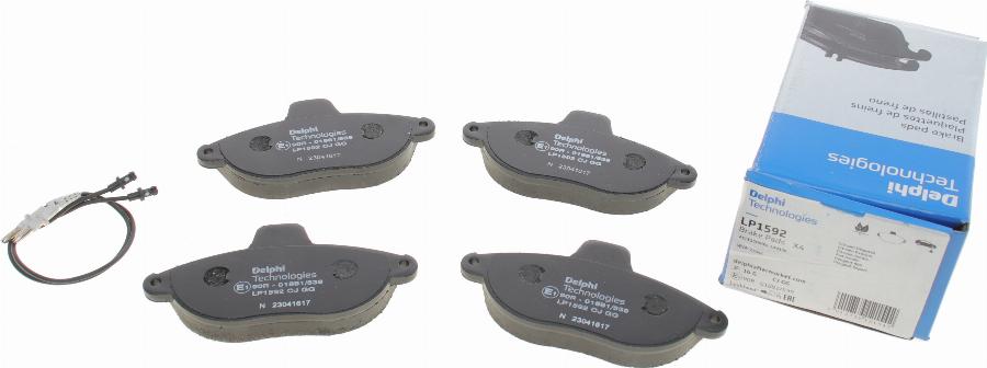 Delphi LP1592 - Brake Pad Set, disc brake www.parts5.com