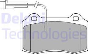 Delphi LP1543 - Bremsbelagsatz, Scheibenbremse www.parts5.com