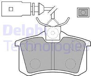 Delphi LP1556 - Komplet zavornih oblog, ploscne (kolutne) zavore www.parts5.com