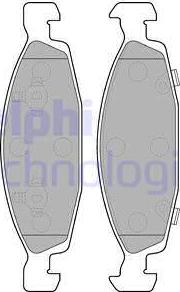 Delphi LP1557 - Brake Pad Set, disc brake parts5.com