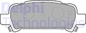 Delphi LP1509 - Brake Pad Set, disc brake parts5.com