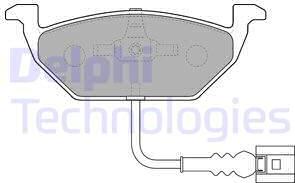 Delphi LP1514 - Brake Pad Set, disc brake www.parts5.com